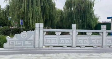 绵阳 芝麻灰桥栏杆、河道栏杆安装效果