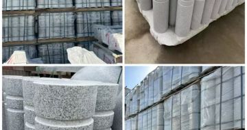 绵阳 芝麻白花岗岩挡车柱、隔离柱多少钱