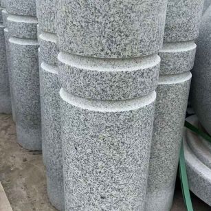 绵阳 芝麻白花岗岩挡车柱、隔离柱多少钱