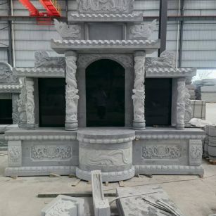 绵阳 芝麻灰高档墓碑，土墓，可定制
