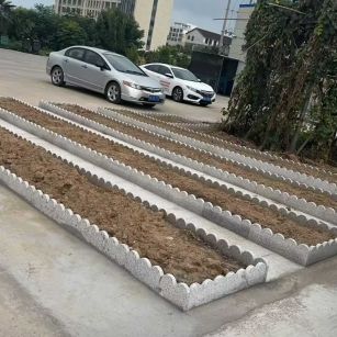 绵阳 花边石、花围石、花园石安装效果