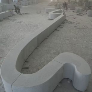 绵阳 花岗岩整石坐凳拼装