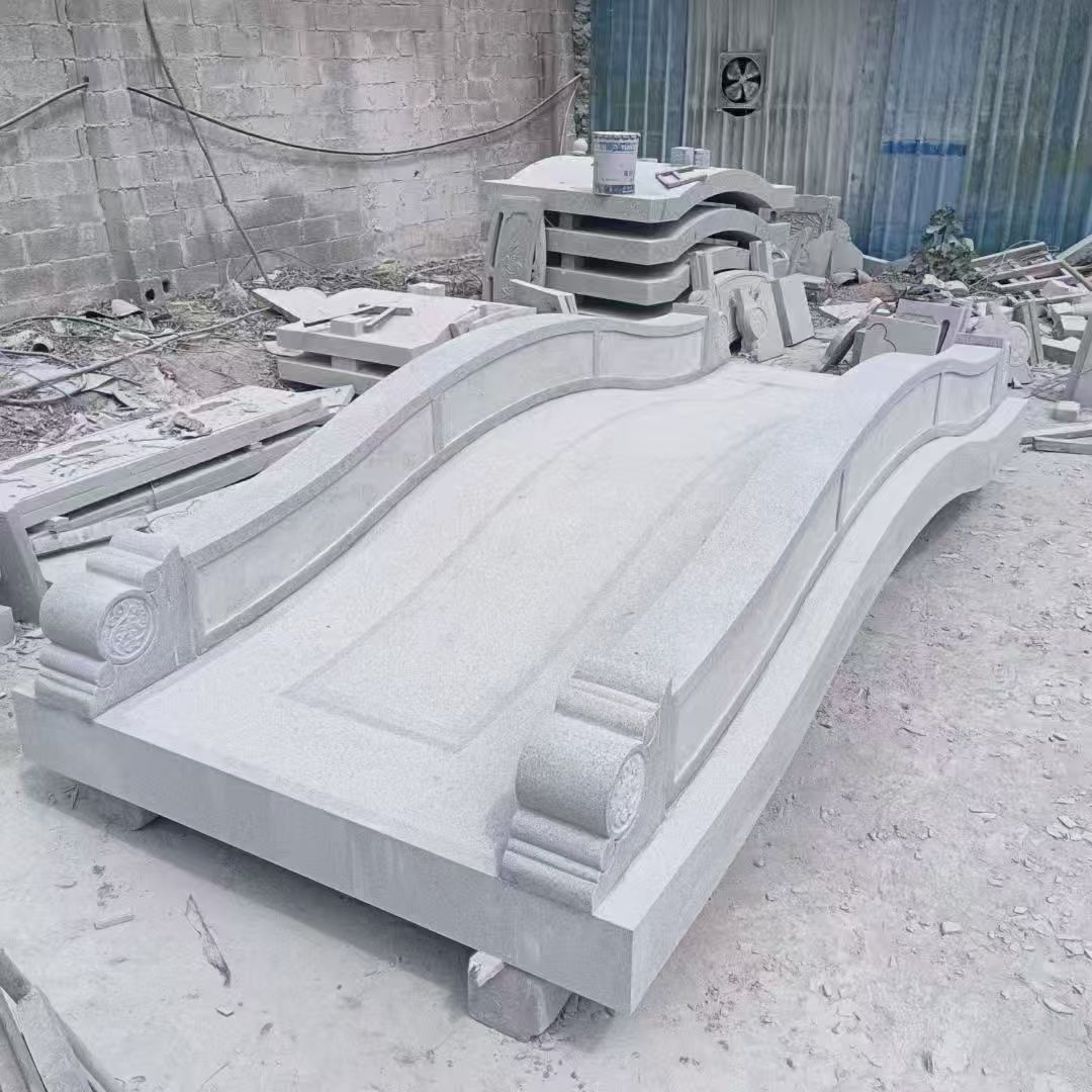 绵阳 芝麻灰花岗岩园林景观 小石桥