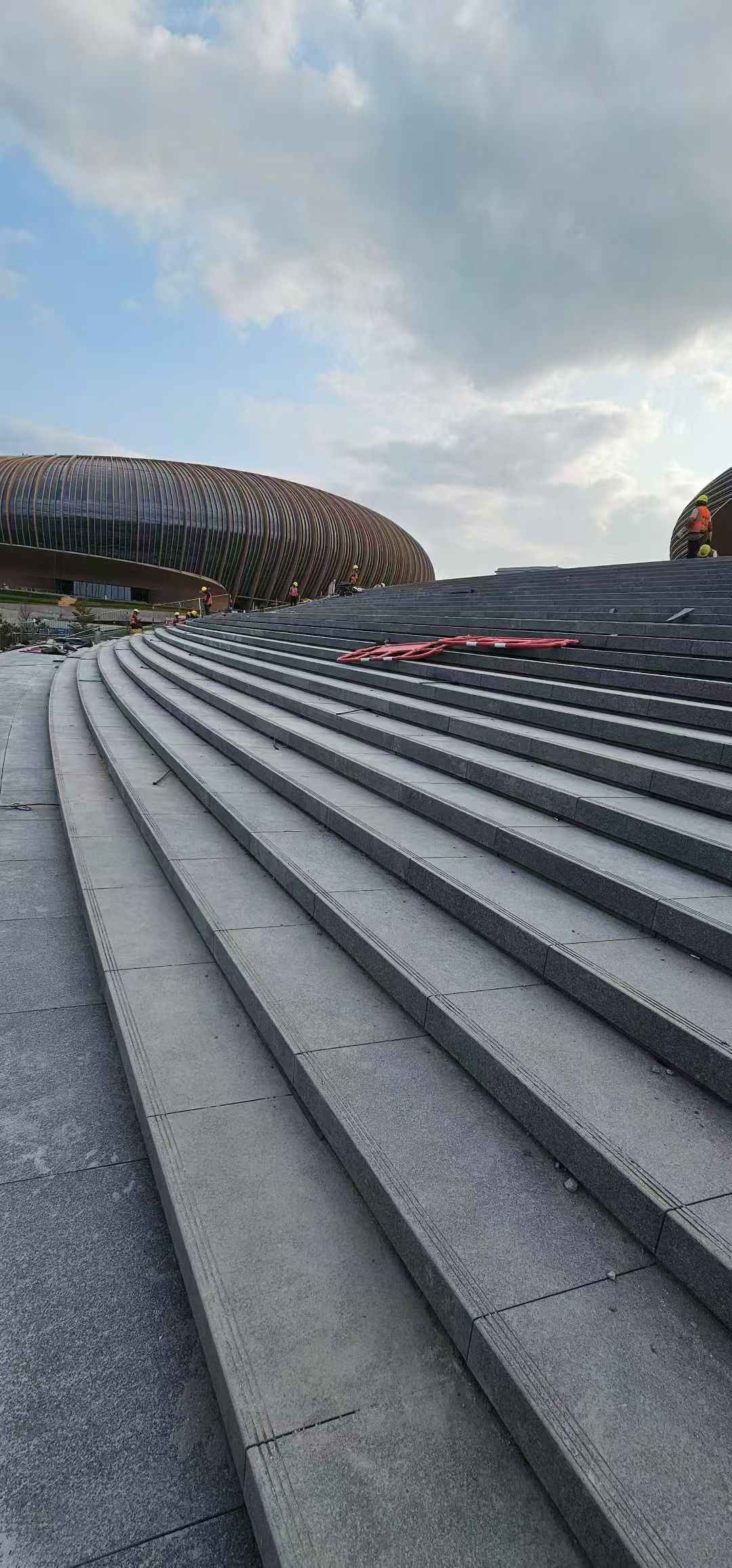 绵阳 弧形整石台阶铺装效果图