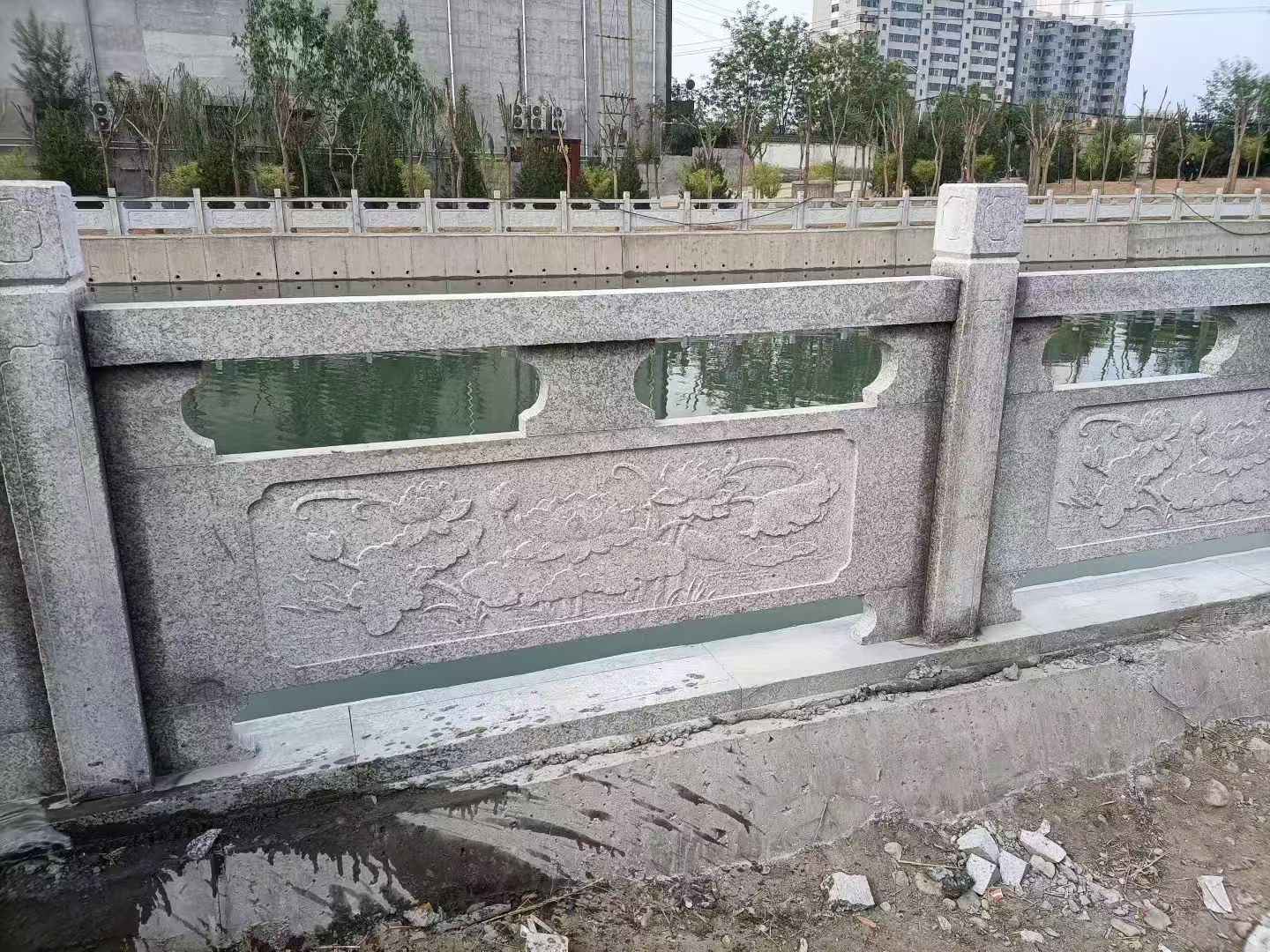 绵阳 芙蓉白大花桥梁、河道,石材栏杆、围栏、护栏