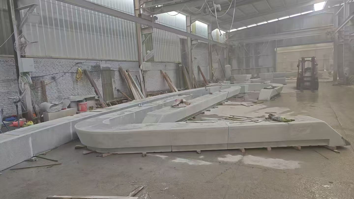 绵阳 花岗岩整石坐凳拼装